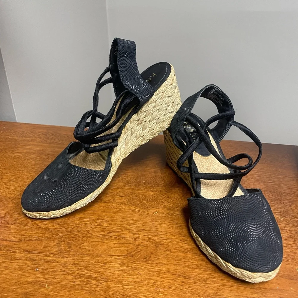 Lauren Ralph Lauren Black Espadrilles Women’s Size 7B